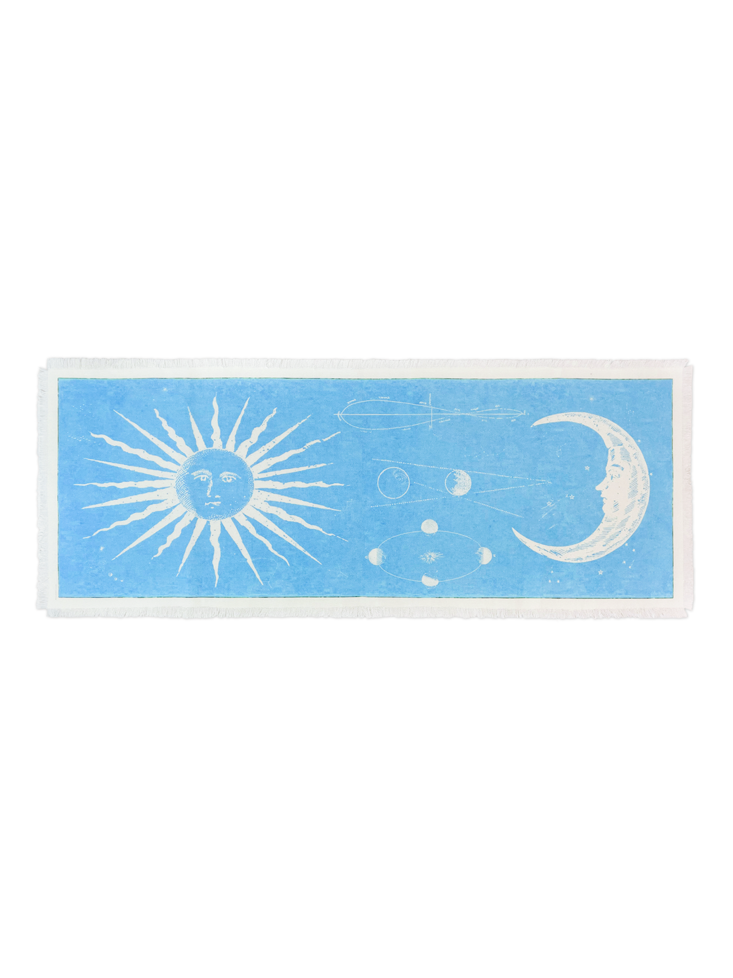 Moon Staring at the Sun Fabric Poster