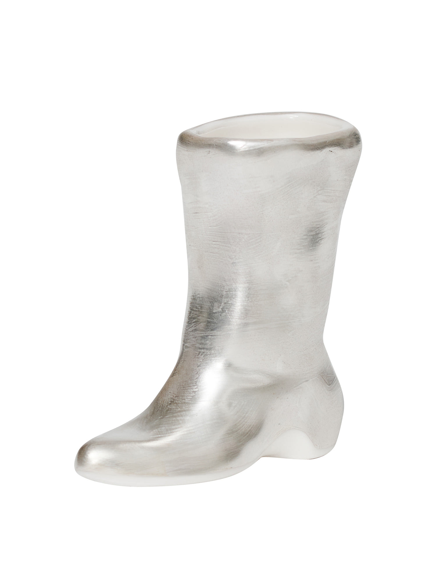 Mini Boots Vase - Silver