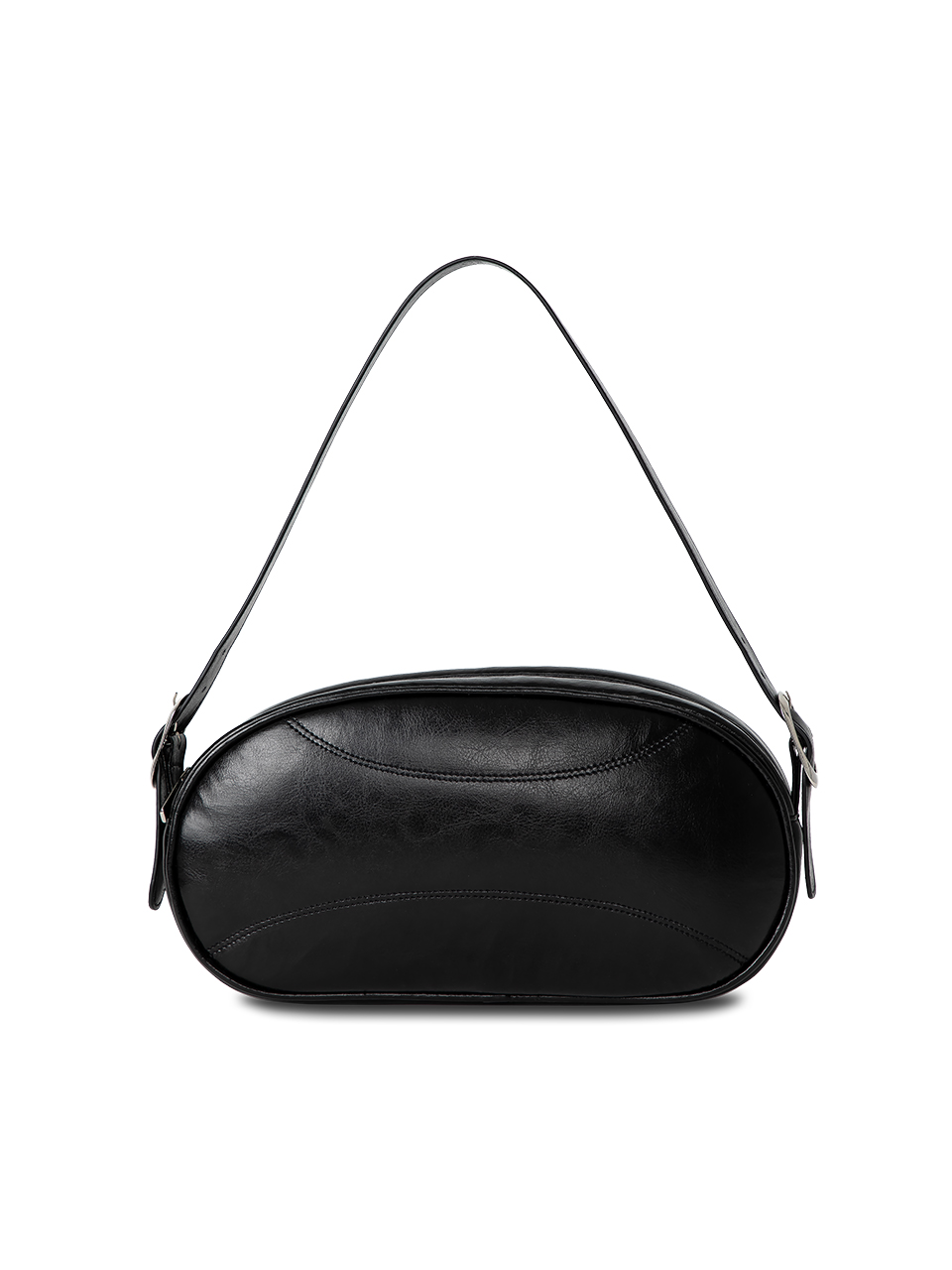 Puff-Up Buckle Bag - Black