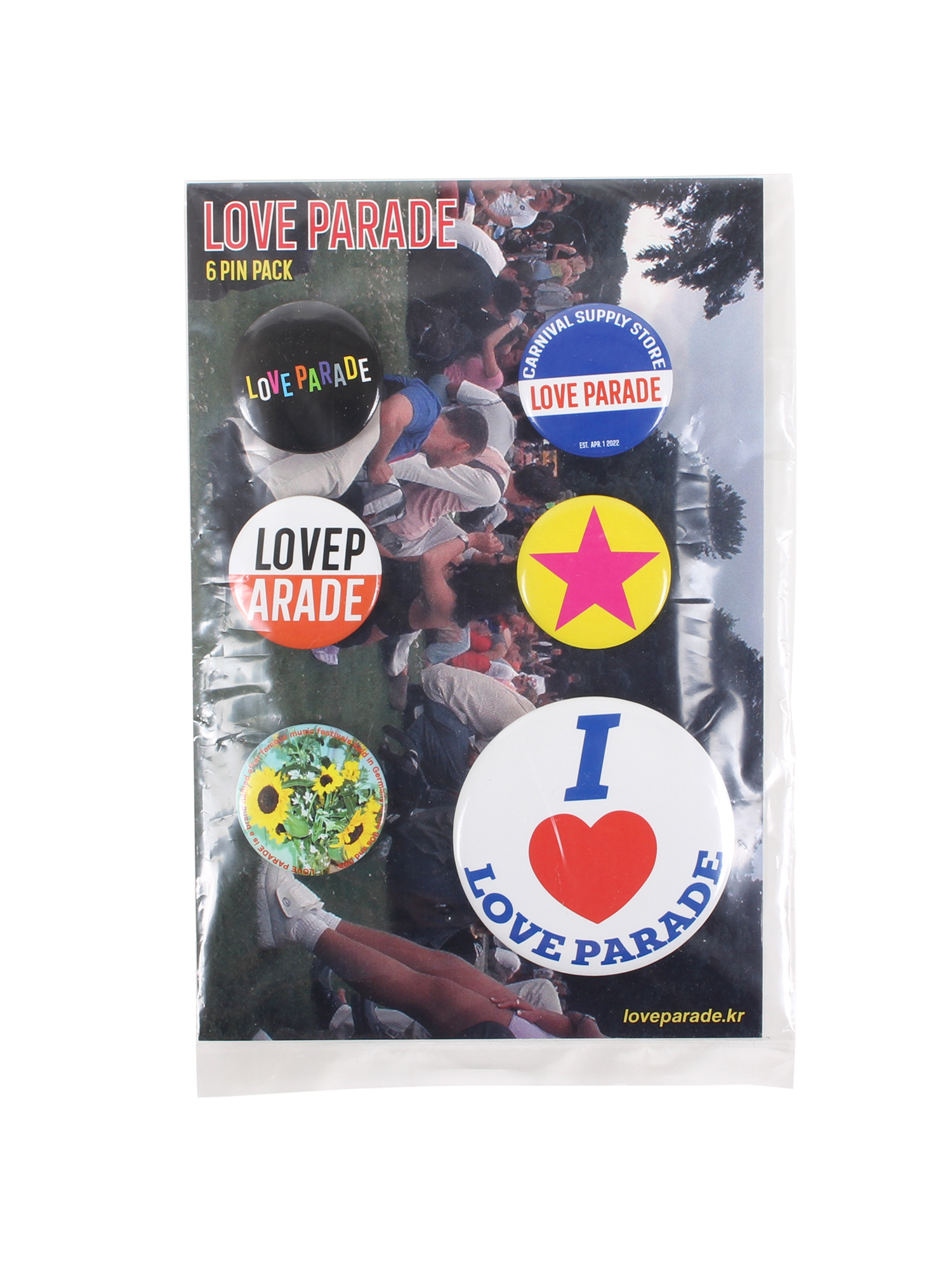 LOVE PARADE 6 Pin Pack
