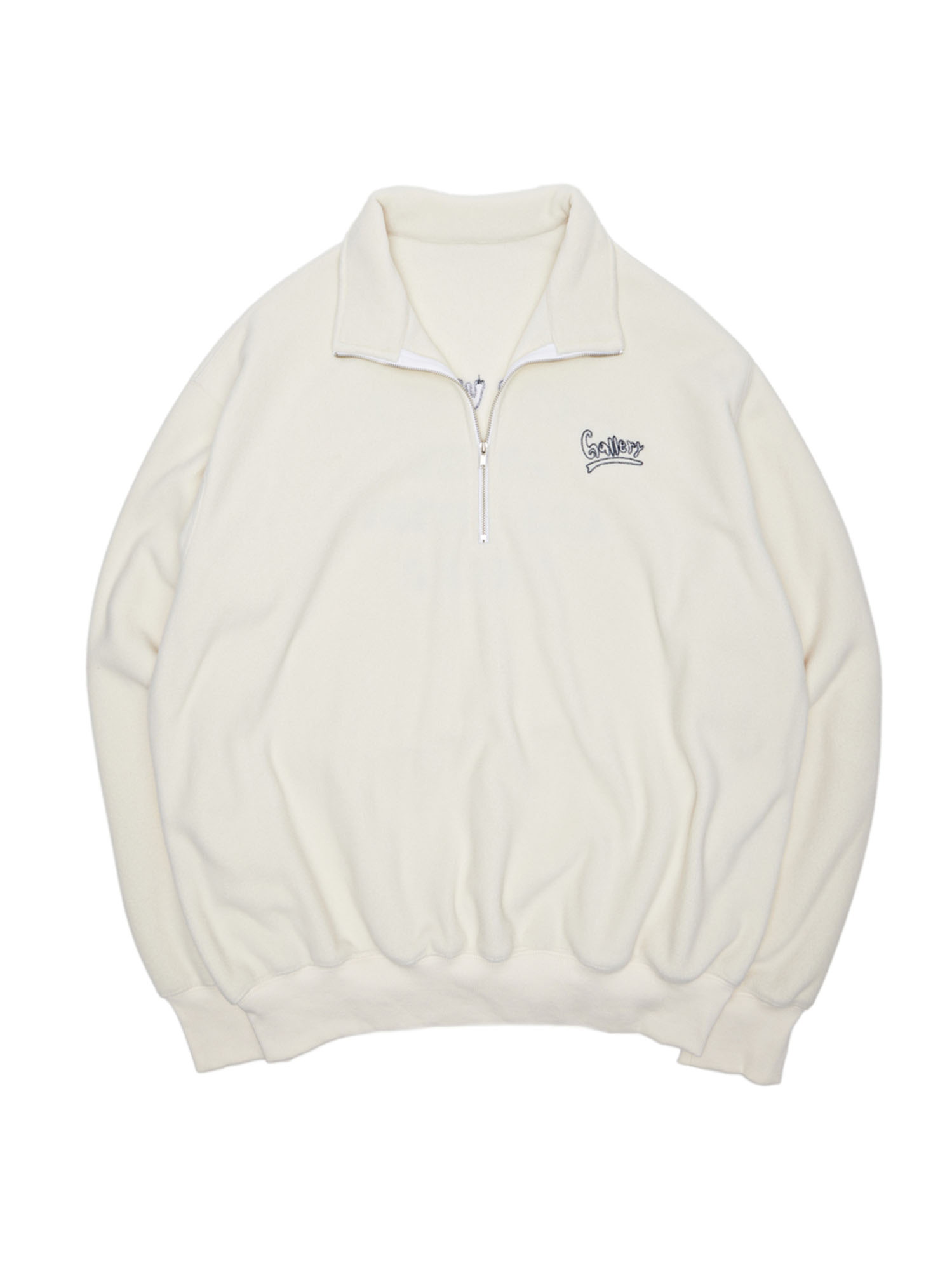 Gallery Fleece Half-Zip Sweatshirt - Ivory