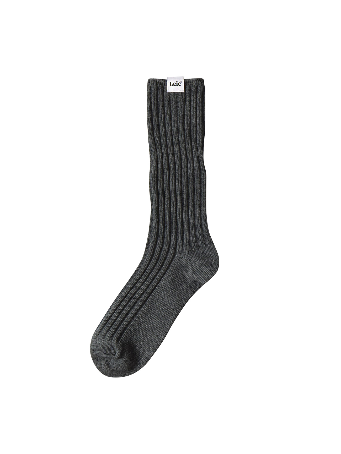 Mid-Calf Cotton Socks - Deep Gray