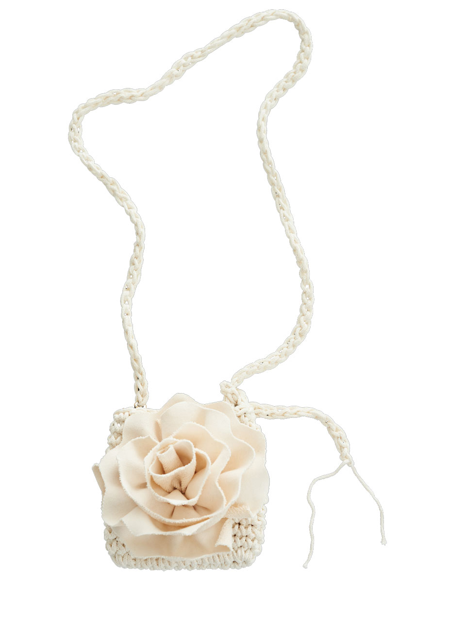 Handmade Flower Bag_[Ivory]