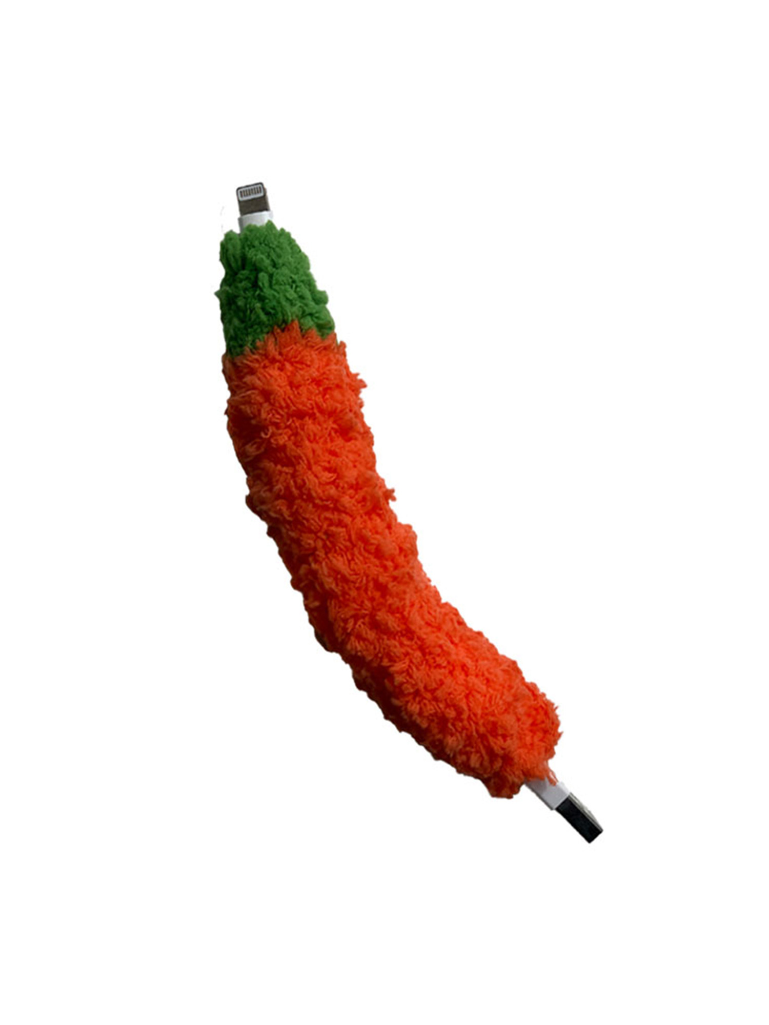 Fuzzy Mini Cable_Carrot