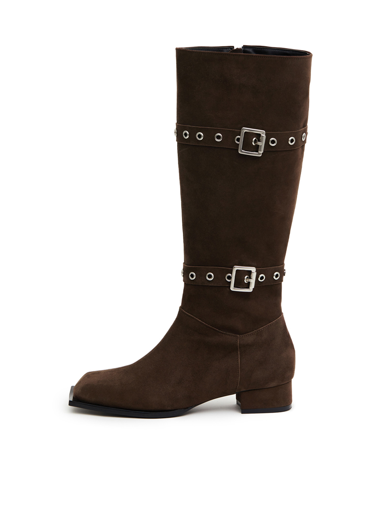Two Belted Boots - Choco