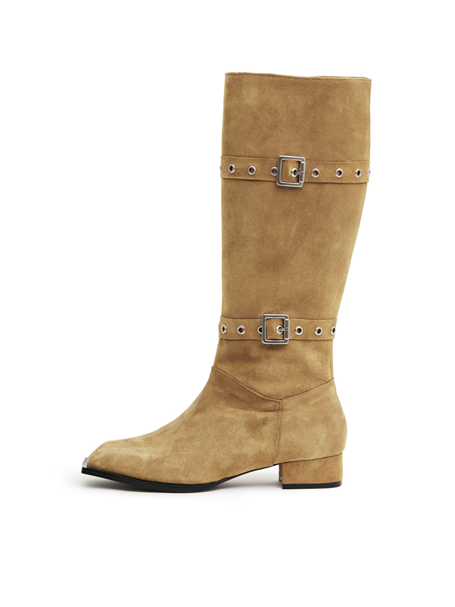 Two Belted Boots - Camel
