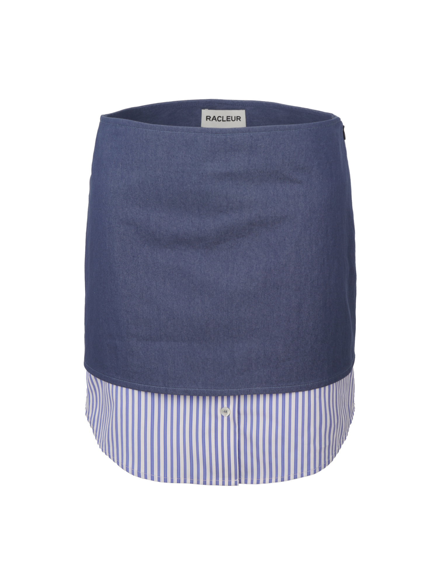 Layered Shirts Skirt (Blue)