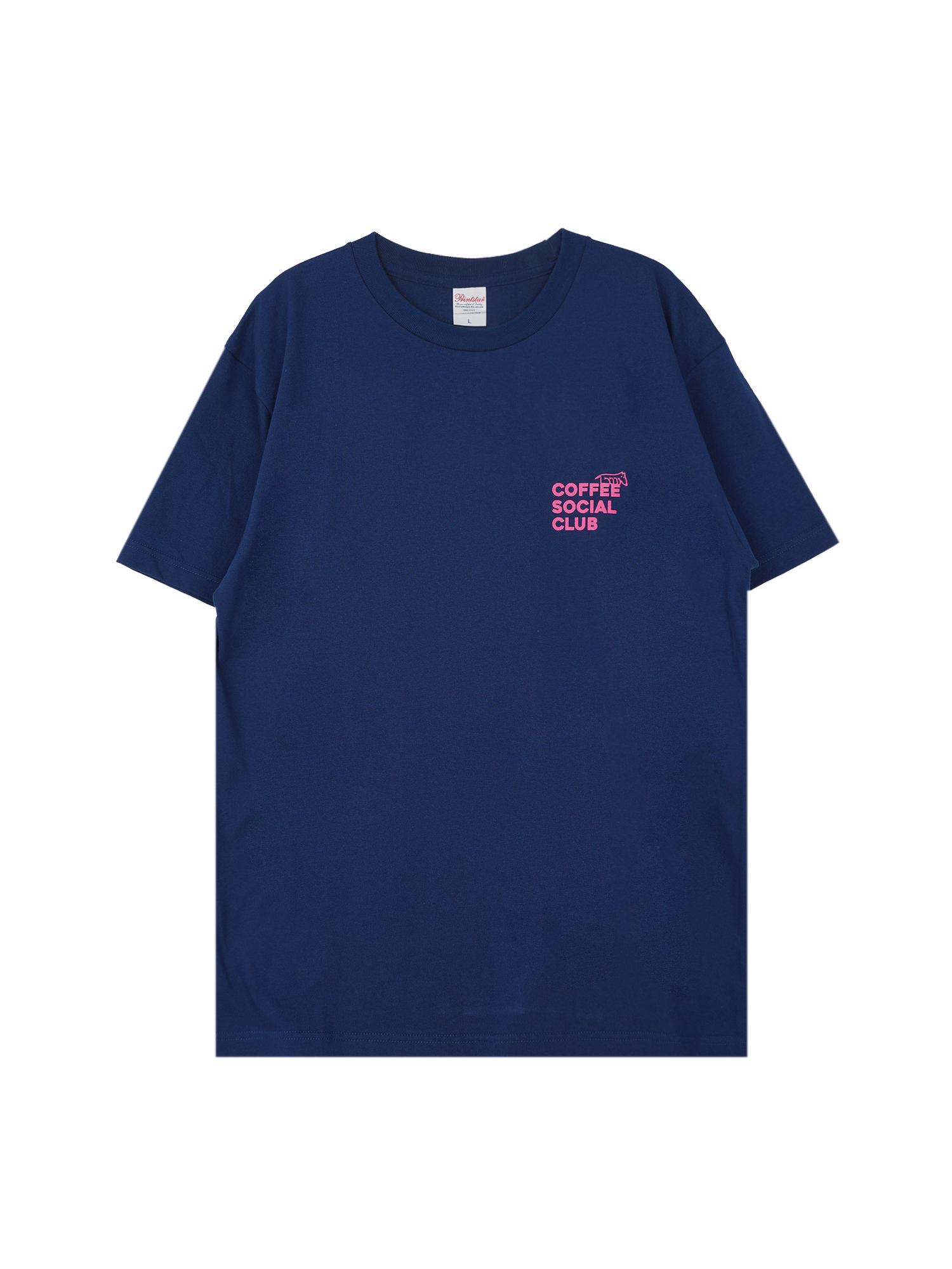 FELT x 33HOODIE Coffee Social Club T-Shirt - Navy