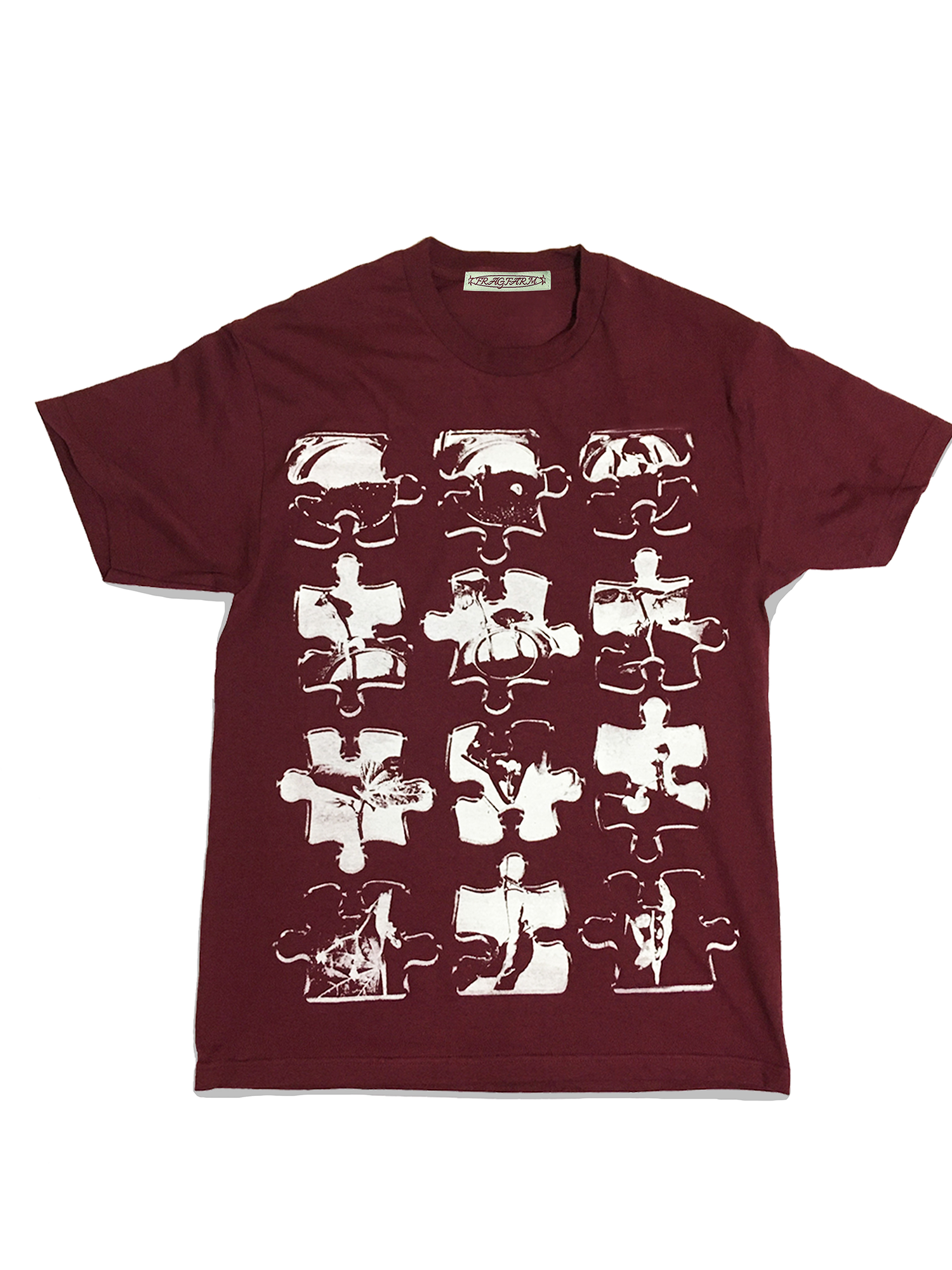 Timescape of Kidney Beans Tee - Burgundy