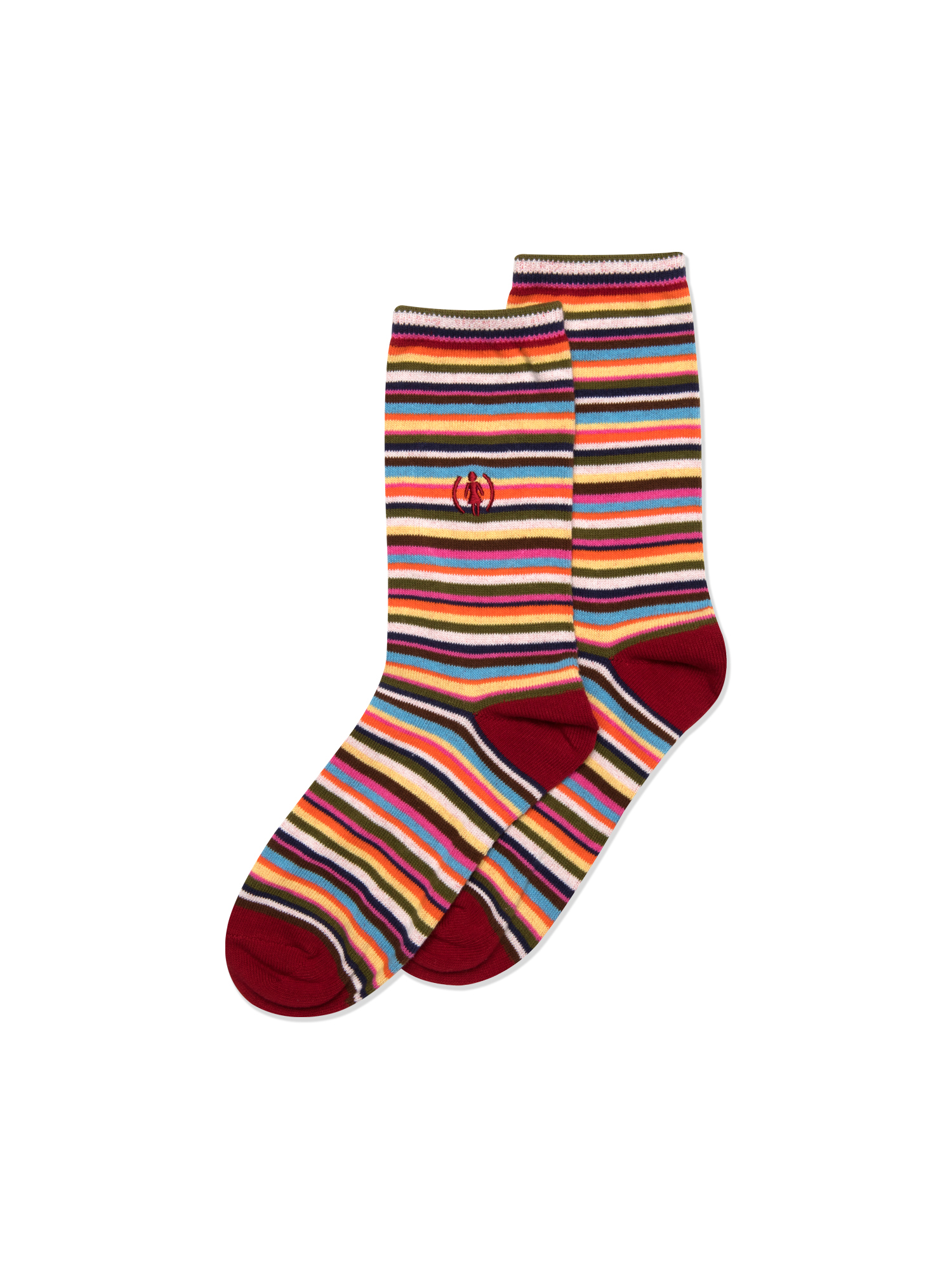 Tuesday (Red) Socks - Stripe