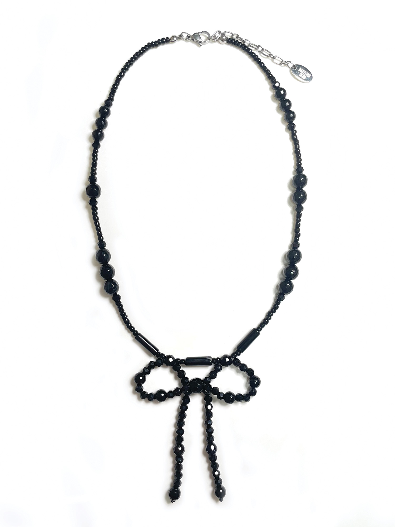 Black Ribbon Necklace