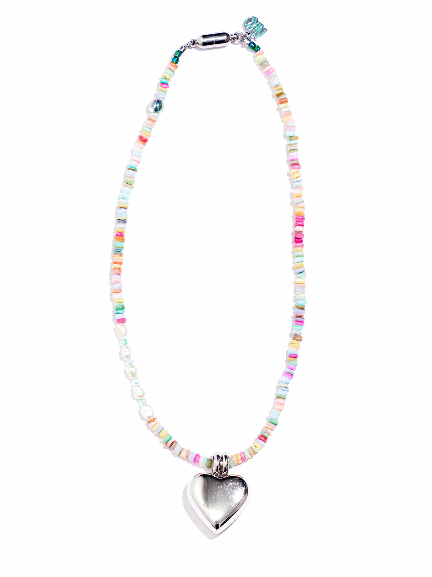 Surgical Heart Colorful Mother Of Pearl Necklace #97