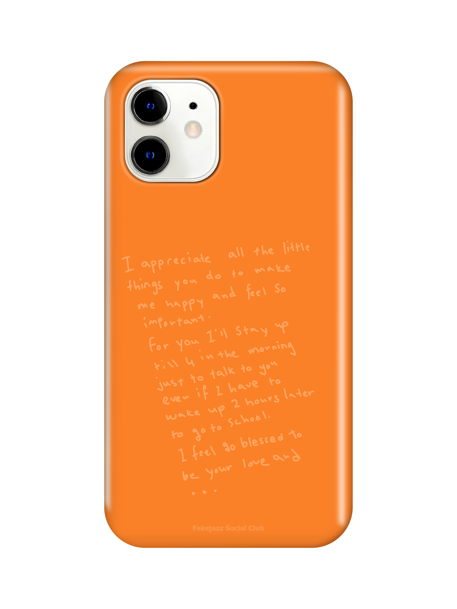 Letters in Orange Matte Hardcase