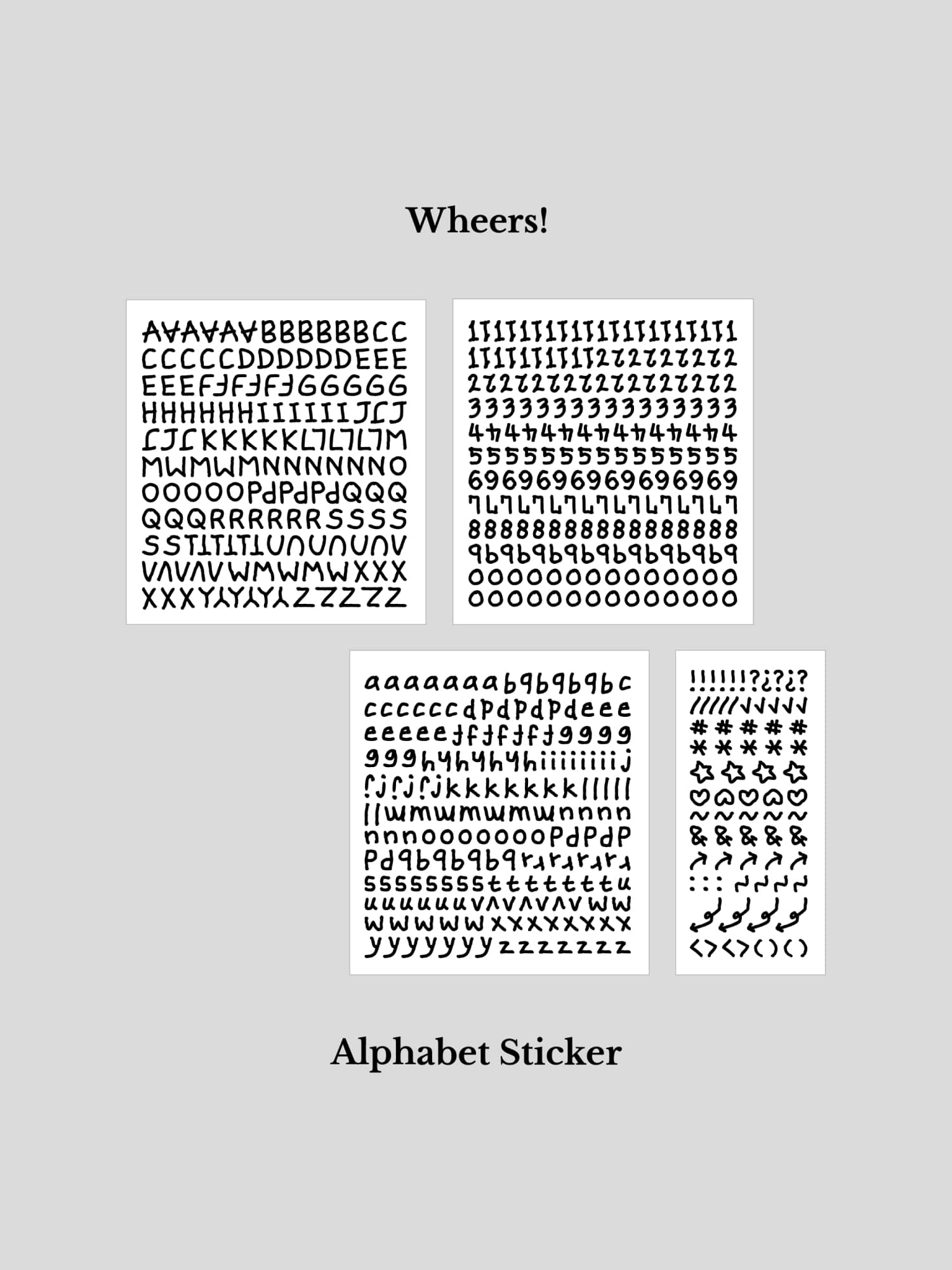 Alphabet Sticker Pack