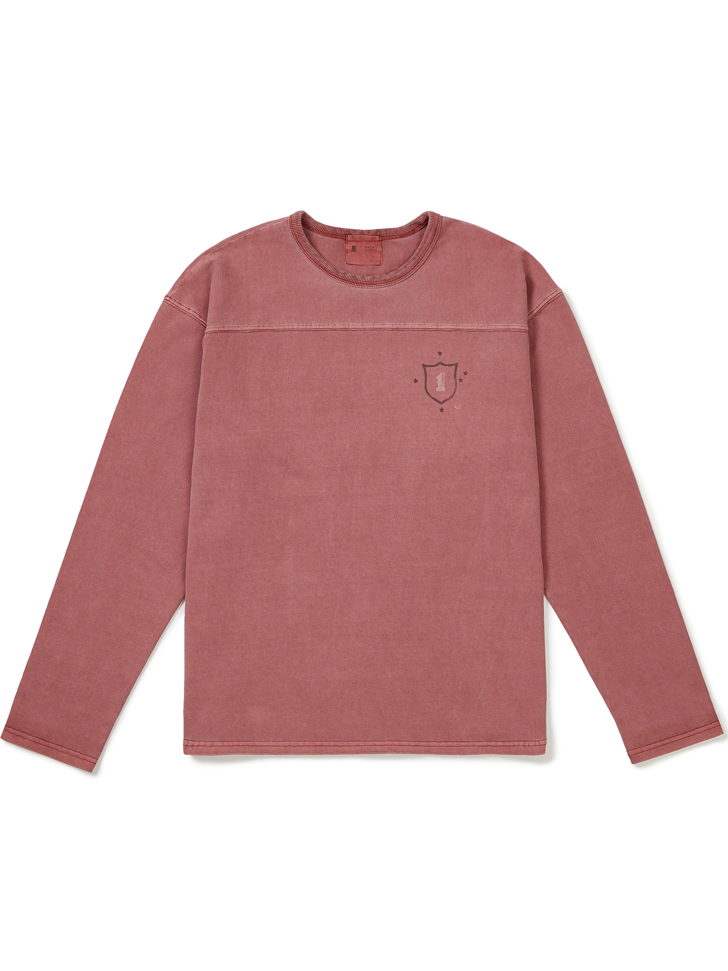 1st FootballShirt - Pigment Dyeing(Indian Pink)