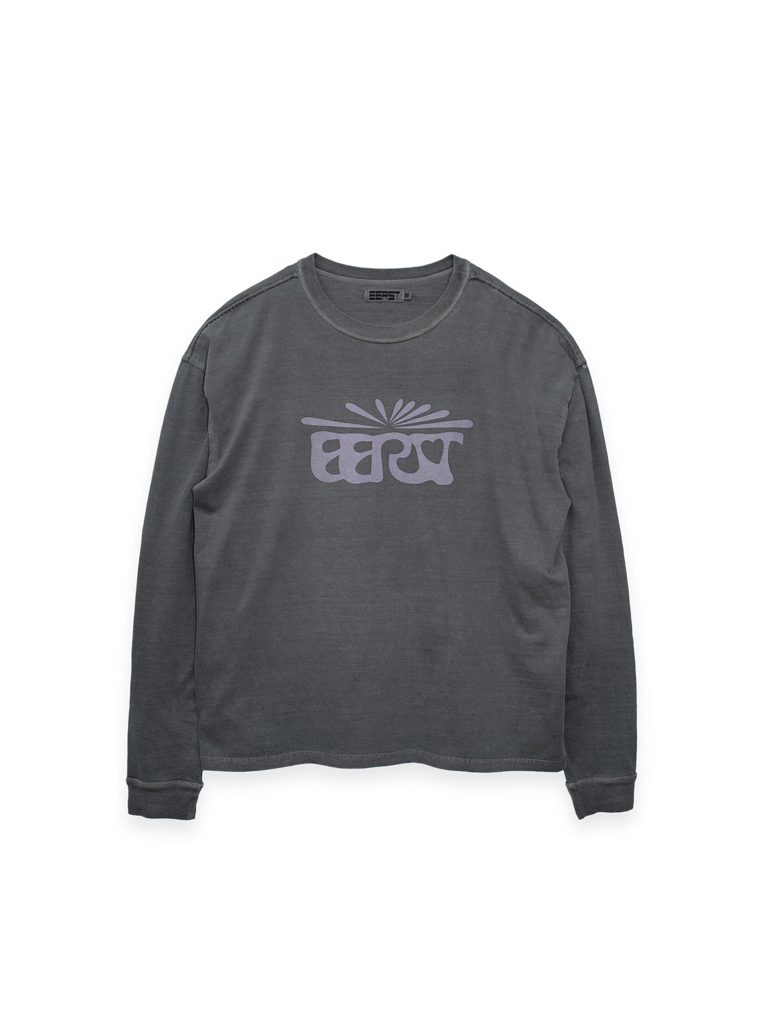 Pg-dyed LS T-shirt - Washed Charcoal