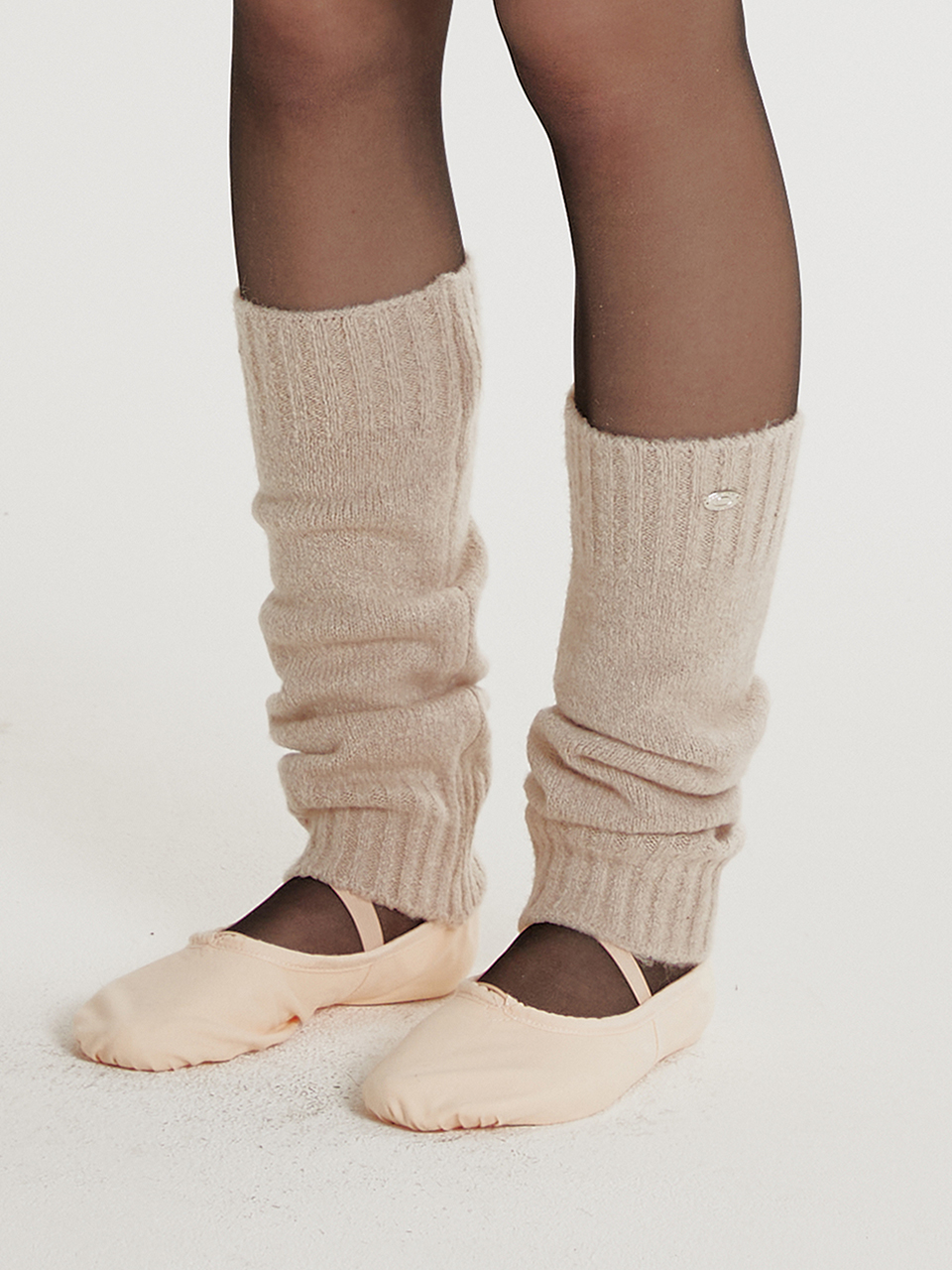 Wool Leg Warmer - Beige