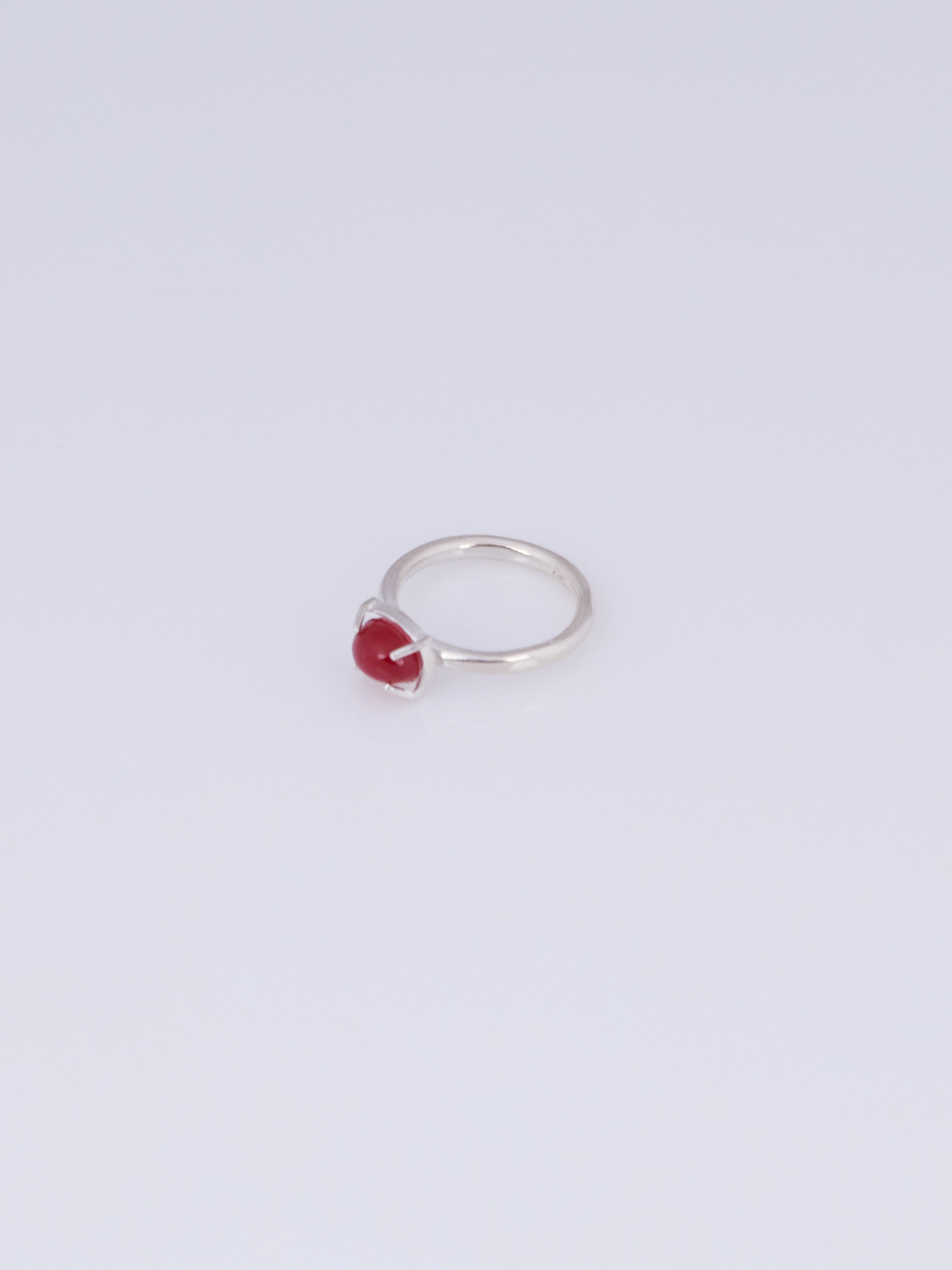 Red Agate Verre Ring